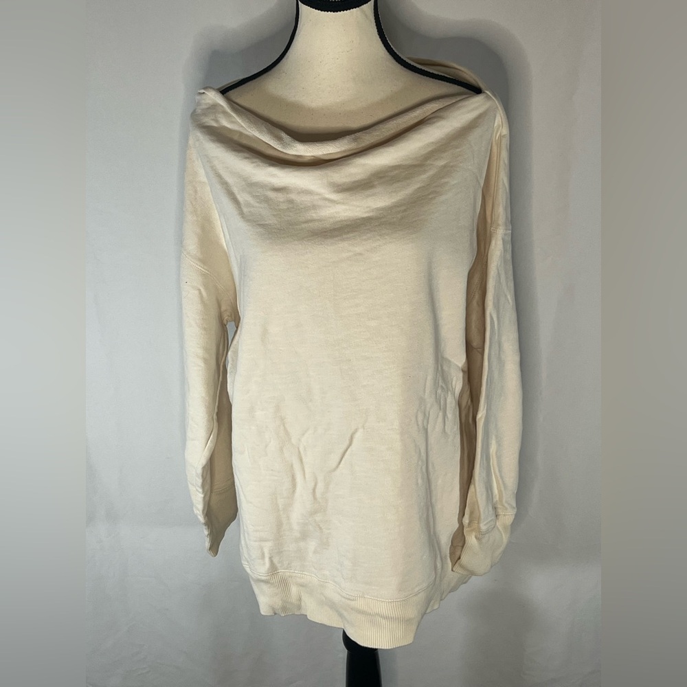 Anthropologie Pilcro Cowl Neck French Terry Seamed Pullover Sweatshirt Large